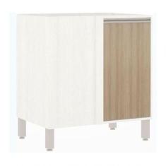 Imagem de Balcão Luciane Reto 1 Porta Linea Patina Avela - LUCIANE COZINHAS