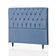 Imagem de Cabeceira Solteiro Alice 90 CM Suede  Turquesa- D A Decor