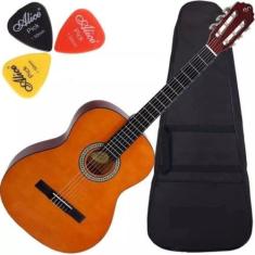 Imagem de Kit Violão Acustico Start Nylon N-14 Natural Giannini