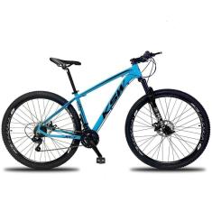 Imagem de Bicicleta Aro 29 Ksw 21v Com Suspensão E Freios A Disco - Azul-preto - 21 Azul-preto