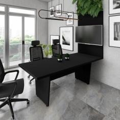 Imagem de Mesa de Escritório 2,00m e Painel de TV com Passa Cabos F5 - F5 Office