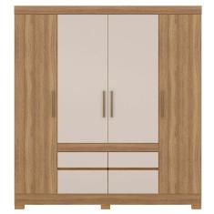 Imagem de Guarda Roupa Demobile 4 Portas 6 Gavetas Amendola/off White