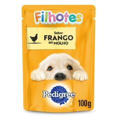 Imagem de Ração Úmida Pedigree Sachê Frango ao Molho para Cães Filhotes 100g