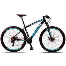 Imagem de Bicicleta Alumínio Aro 29 Freio Hidraulico 24 Velocidades Cor:azul;tamanho:15&quot;
