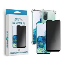 Imagem de Kit Película De Cerâmica 9D Fosca + Capa Transparente Samsung Galaxy S