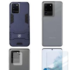 Imagem de Película Nano Gel + Câmera + Nano Traseira + Capa Armor Para Samsung Galaxy S20 Ultra - Gshield