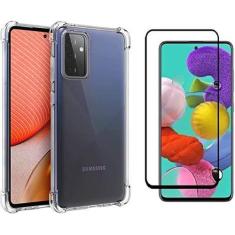 Imagem de Kit Capa Para Samsung Galaxy A72 5G Anti Impacto Transparente + Pelícu