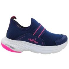 Imagem de Tênis Infantil Menina Jogging Dia a Dia Escola Passeio Conforto Certificado IBTeC Kidy K360 327-1010