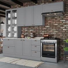 Imagem de Cozinha Compacta 5 Peças Emily Cinza/Calcare