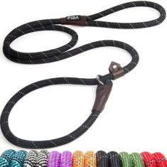 Imagem de Coleira para cães Fida Durable Slip Lead 1,8 m x 1,3 cm, nylon reflexi