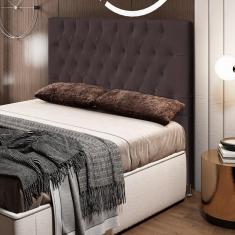 Imagem de Cabeceira Para Cama Box Casal Queen 160cm Diamante D10 Corano Marrom - Mpozenato