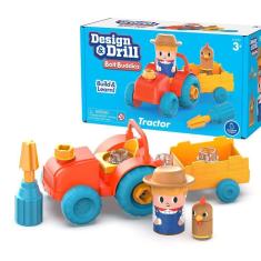 Imagem de Trator Toy Educational Insights Design & Drill Bolt Buddies
