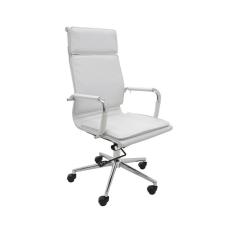 Imagem de Cadeira De Escritório Valência Alta - Branca Pu
