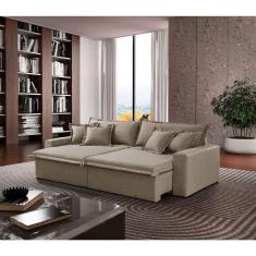 Imagem de Sofá Montreal Veludo 02 Módulos 80cm B25cm Meu Sofá Online B002 Veludo Capuccino