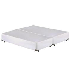 Imagem de Cama Box Bipartido King Size Corano Branco Universal - 193X203 - Cosmo