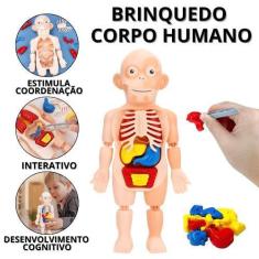 Imagem de Quebra Cabeça Corpo Humano Boneco De Anatomia Humana Brinquedo Anatômi