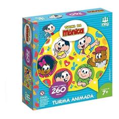 Imagem de Nig Brinquedos Quebra Cabeça Turma da Mônica Animada 260 Peças