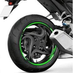 Imagem de Adesivo Friso Refletivo Bl Moto Honda Nxr Bros 160 Verde Não Desbota