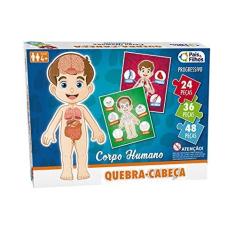 Imagem de Pais & Filhos Quebra - Cabeça Corpo Humano - Progressivo - 24/36/48 Pçs, Sortidas