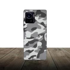 Imagem de Skin Traseira CAMUFLADO CINZA para Smartphone Motorola - Rock Space