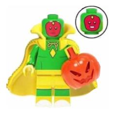 Imagem de Boneco Blocos De Montar Visão Halloween Wandavision