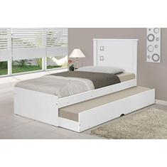 Imagem de Cama Bibox Solteiro Barcelona Branco com Colchões