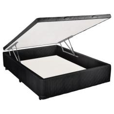 Imagem de Cama Box Baú Casal Mega Tecido Black - 138x188 - Mega Colchões