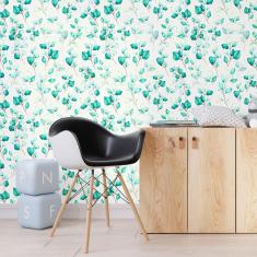 Imagem de Papel De Parede Adesivo Folhas Verde N012041 Rolo 0,58X3M