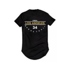 Imagem de Camiseta Longline Shaquille O'neal Basquete Nba Lakers