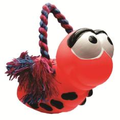 Imagem de Brinquedo LCM Cães Vinil Abelha e Corda Azul