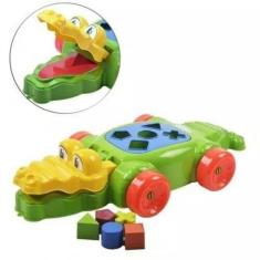 Imagem de Brinquedo educativo para bebès -crocodilo com blocos interativos