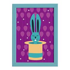 Imagem de Quadro Infantil Circo Cartola para Quarto Moldura  22x32