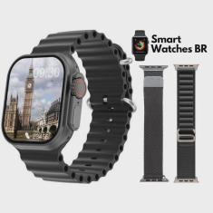 Imagem de Novo Smartwatch Iwo U9 ultra 49MM séries 9 Tela 2.2 gps siri nfc + 2 Pulseiras