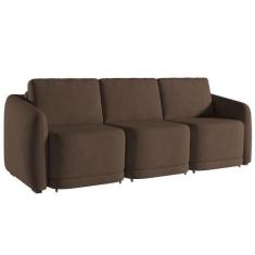 Imagem de Sofá Cama Para Sala De Estar 3 Lugares 306cm Montserrat K01 Veludo Mar