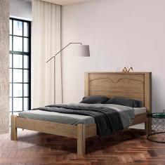 Imagem de Cama Queen Size Castanho Pilut Jm Móveis