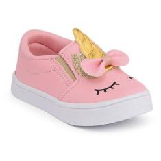 Imagem de Tênis Infantil Feminino Iate Baby Casual Unicórnio Calce Fácil Menina