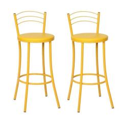 Imagem de Kit 2 Banquetas Bp26-a A105 Amarelo