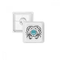 Imagem de Teclado mecânico de ilustração de organismo marinho com desenho de caranguejo Kit de atualização de jogos PBT