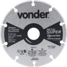 Imagem de Disco Corte Diamantado 125mm Metal Super - Vonder