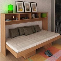 Imagem de Cama Articulada Horizontal Solteiro Dormitório Tecnomobili Amendoa