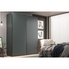 Imagem de Guarda Roupa Solteiro sem Espelho 2 Portas 3 Gavetas Veneto Cinza