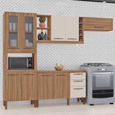 Imagem de Cozinha Completa Modulada Tuboarte Larissa 100% Mdf Com Balcão 9 Porta
