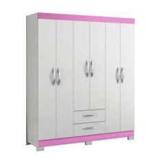 Imagem de Guarda-Roupa 6 Portas Nt 5130 Rosa - Notável