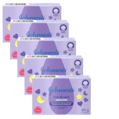 Imagem de Kit 5 Sabonetes Barra Hora Do Sono Johnson's Baby 80G