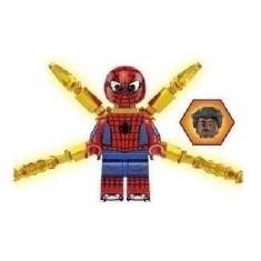 Imagem de Boneco Blocos De Montar Miles Morales Aranha Teia Cromada