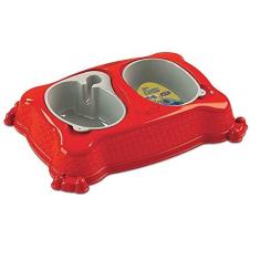 Imagem de Comedouro Plast Pet New Pratic Vermelho - Tamanho G