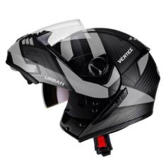 Imagem de Capacete de Moto Peels Urban Robocop Vertice Preto Fosco e Grafite Uni