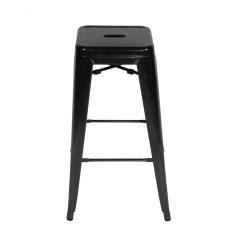 Imagem de Kit 2 Banquetas Tolix Iron Aço Carbono Industrial - Preto