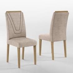 Imagem de Conjunto 2 Cadeiras Lima Cinamomo/ Cappuccino - Móveis Arapongas