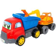 Imagem de Caminhão De Brinquedo Turbo Truck & Retro - Maral 2 Peças